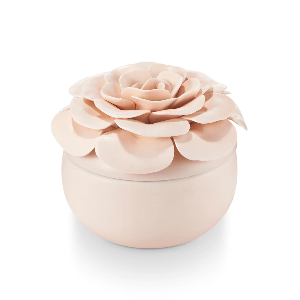Illume Ceramic Flower Candle