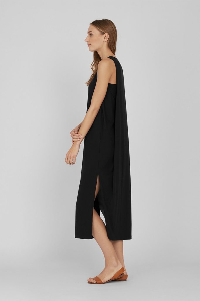 Perfect LBD Little Black Dress - Cuyana Draped-back Dress