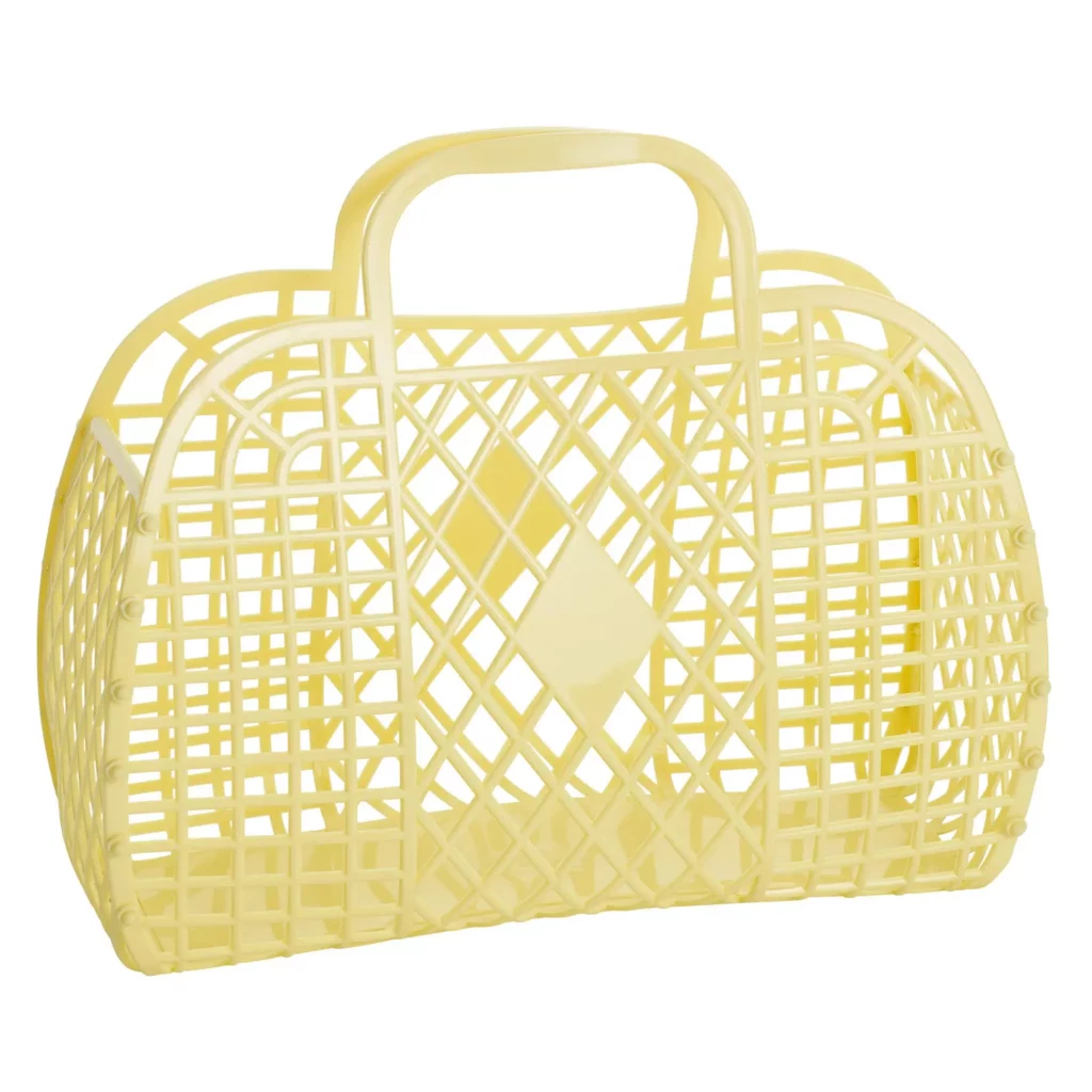 Reusable Shopping Bags - Sun Jellies Retro Basket