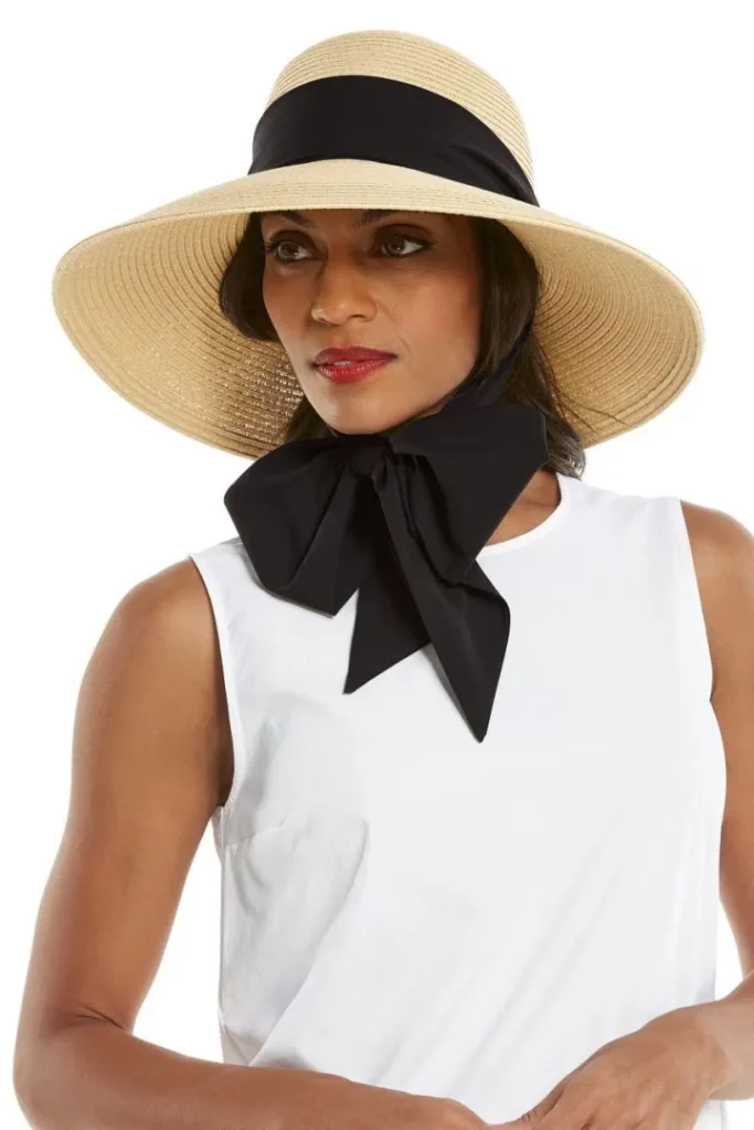 UPF 50 Sun Protection - Coolibar Stella Scarf Detail Hat