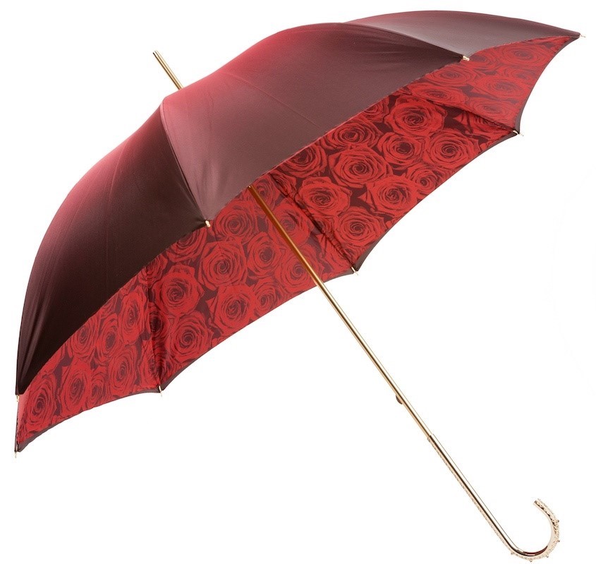 UPF 50 Sun Protection - Pasotti Red Roses Umbrella