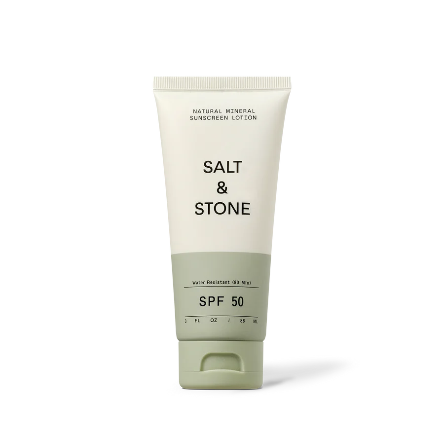 Eco-friendly Reef Safe Mineral Sunscreen - Salt & Stone Natural Mineral Sunscreen Lotion SPF 50