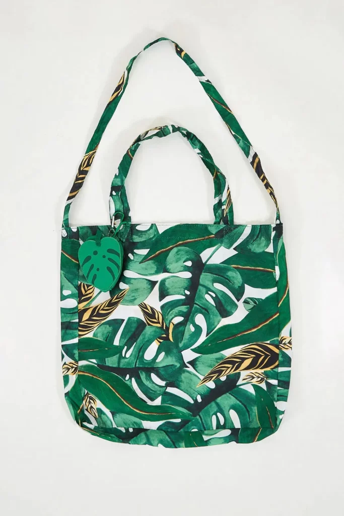 Reusable Shopping Bags - Farm Rio Leaf Bag